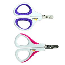 躲貓貓寵物小型犬貓用指甲剪 S, 粉紅色, 紫色, 2個