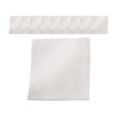 Tree Bear 竹節棉方格壓紋手帕10入組