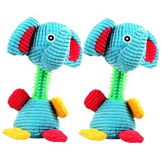 寵物絨毛磨牙玩具 10*25cm, 藍色, 2個