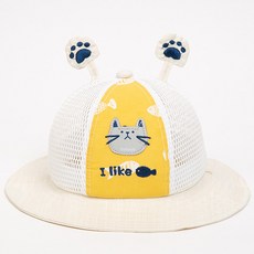 조이멀티 아동용 발자국 매쉬 벙거지모자