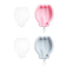 유앤미 실리콘 수제 아이스크림 몰드 BG011 2종 세트, 바나나(핑크, 블루), 1세트