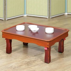 민규네고가구 아리랑 접는 찻상 2인 W 450mm x H 210mm x D 330mm