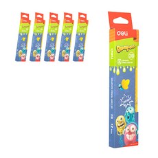 deLi 2B鉛筆 EU52200 12入, 混色, 72入