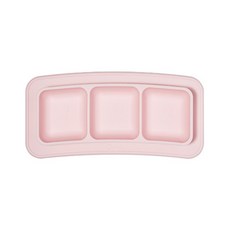 allexa 3格吸盤式迷你餐盤, 粉色