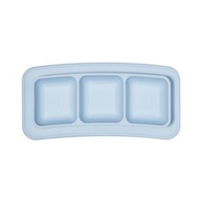 allexa 3格吸盤式迷你餐盤, 天空藍