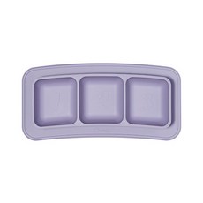 allexa 3格吸盤式迷你餐盤, 紫色