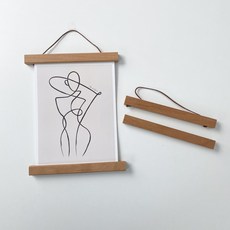 Kate Garden 懸掛式木框相框 2入, 楓木