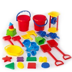 edx 艾迪客 玩沙戲水探索工具 30件組, 混合顏色