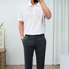 더클래식 남성용 빅사이즈 피케이 반팔 카라 티셔츠