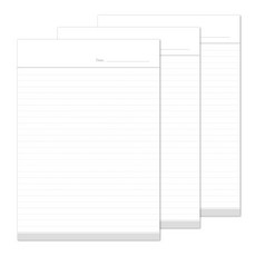 Campus A4 筆記墊, GRAY, 3個