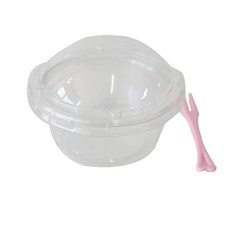 透明馬芬杯 迷你 100入+迷你叉子 100入, 1套