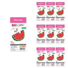 Uniart 貼紙寶石十字繡 DIY 套組 8號 夏日西瓜, 混合色, 10個