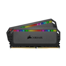 커세어 Dominator Platinum DDR4 RGB INTEL 8GB 램 데스크탑용 2p, CMT16GX4M2C3200C16, 2개