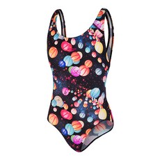 speedo 女童款連身泳衣 8-07386D236