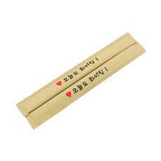 牛皮紙包裝竹筷 今天也加油, 1件, 120件