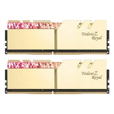 지스킬 DDR4 8GB TRIDENT Z ROYAL 램 데스크탑용 GOLD PC4-28800 CL17 2p