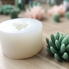 K DIY多肉植物蠟燭矽膠模具 A4, 混合顏色