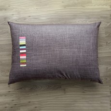 蝴蝶手藝棉花亞麻7支防水大型坐墊, 灰色