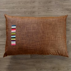 蝴蝶手藝棉花亞麻7支防水大型坐墊, 讓布朗