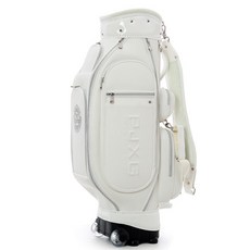 더메이크 PJXG 휠 바퀴형 여성 골프 캐디백, 화이트
