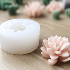 Kong K DIY 多肉植物蠟燭矽膠模具 A3, 混色