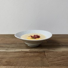 Roco Living 櫛紋湯碗, 白色, 2個