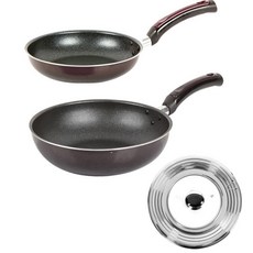 매직쉐프 뉴 스마트 후라이팬 20cm + 궁중팬 28cm + 다용도 멀티커버 세트, 혼합색상, 후라이팬 + 궁중팬 + 멀티커버