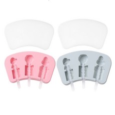 Yumi商社矽膠手工冰淇淋模具 2種組 BG013 超級瑪利歐, 粉色, 藍色, 1套