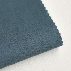 Libre基本素色11支棉麻布, 藍色石頭