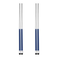 보겐 국산 스퀘어 투톤 샤틴 젓가락, 블루, 젓가락 2개, 2개