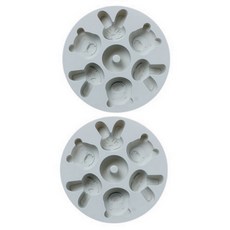 유미상사 실리콘 수제 아이스크림 몰드 BG022, 블루, 2개