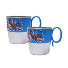 LE BARN 衝鋒戰士7手柄不鏽鋼杯, 混色, 2個