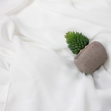 攝影用雙羅紋不易透光厚實雪紡布料, 米白色, 1個