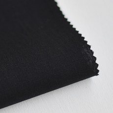 Libre基本素色11支棉麻布, 黑色的