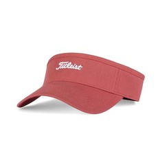 Titleist NANTUCKET 遮陽高爾夫球帽 TH20VNT-61, 紅+白