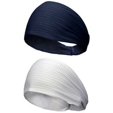 원아더 풀콜드 헤드밴드 2종 세트, 네이비 + 화이트, 1세트