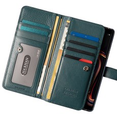 查坎縣錢包雙面皮革手機殼