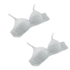 蝴蝶結素色少女內衣 2入