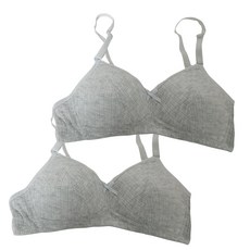 蝴蝶結簡約基本款少女內衣 2入