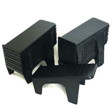 리빙앤진 공간창출 신발정리대 싱글 블랙, 20개