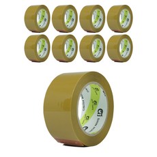 新興膠帶 長包裝箱型膠帶 80m 黃色, 9個