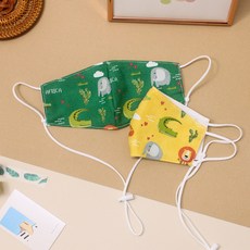 兒童涼感網布印花口罩含掛繩 2入