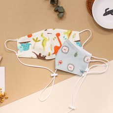 兒童網布恐龍掛繩口罩 2入