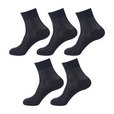 DOSSY 男士涼感網眼中筒西裝襪 5雙