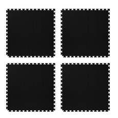 유일테크 스포츠 체육관 퍼즐매트 4p, 검정색, 4개