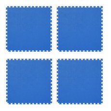 유일테크 스포츠 체육관 퍼즐매트 4p, 파랑색, 4개