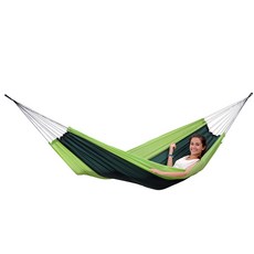아마조나스 SILK TRAVELLER FOREST 해먹 + 로프 + 로프, 그린, 1개