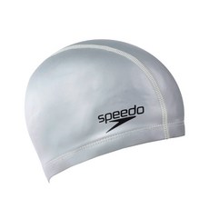 speedo 超塗層泳帽 8-017311731, 銀