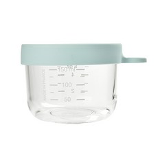 BEABA 玻璃食品儲存容器, 淺藍色, 1個, 150ml