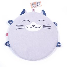 記憶綿圓形靠墊, 灰色的